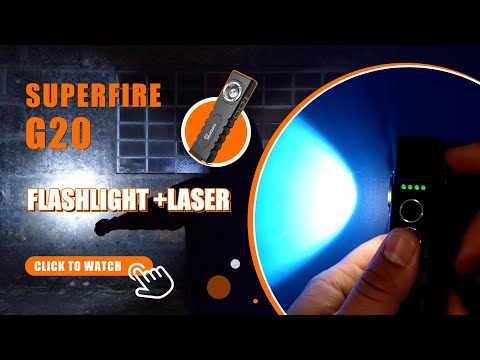 SuperFire G20 High End Rechargeable Flashlight with built-in Cell Phone Charger