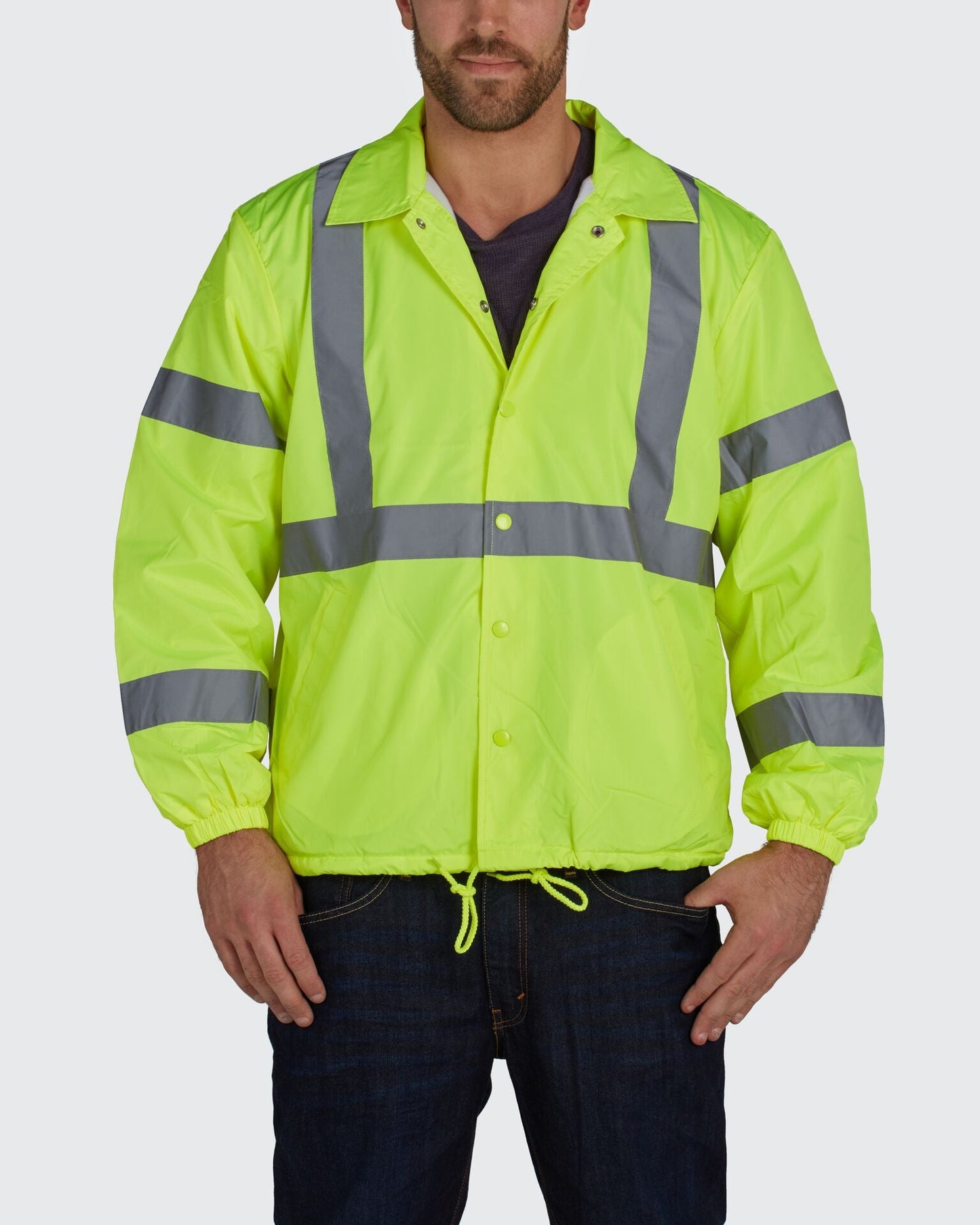 HiVis Nylon Windbreaker with Teflon Fabric Protector